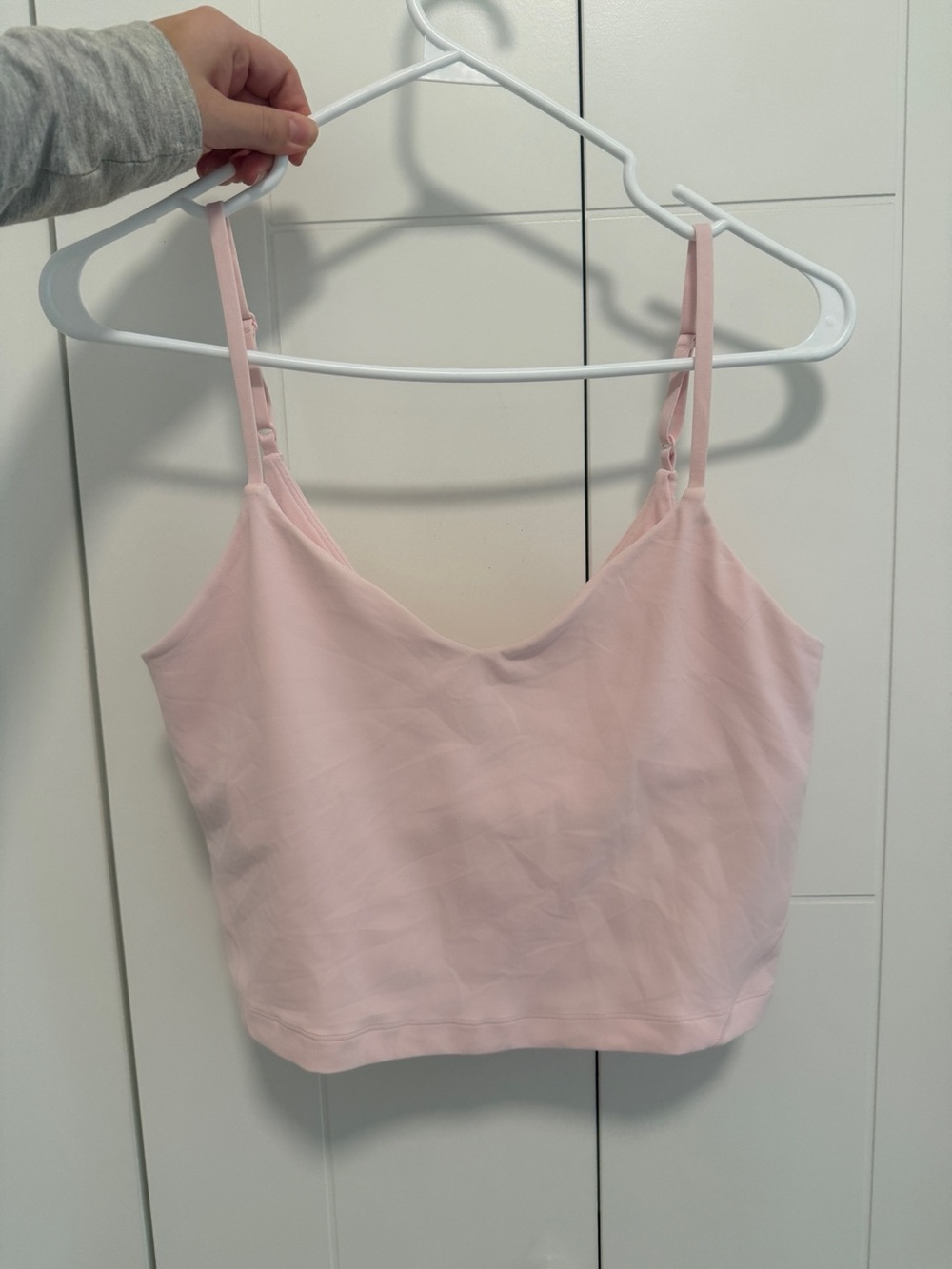 lululemon athletica Pale Pink Align Sports Bra/ Cropped Cami